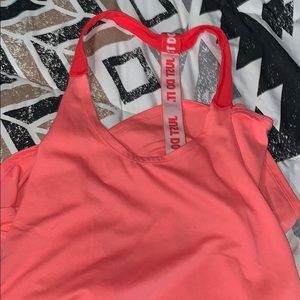 Hot pink nike just do it tank top